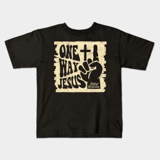 One Way Jesus Vintage Kids T-Shirt